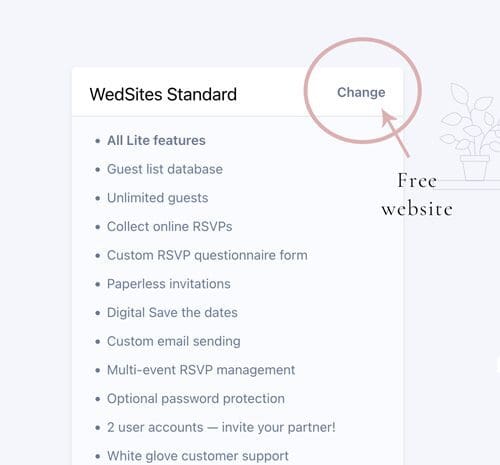 free wedding website