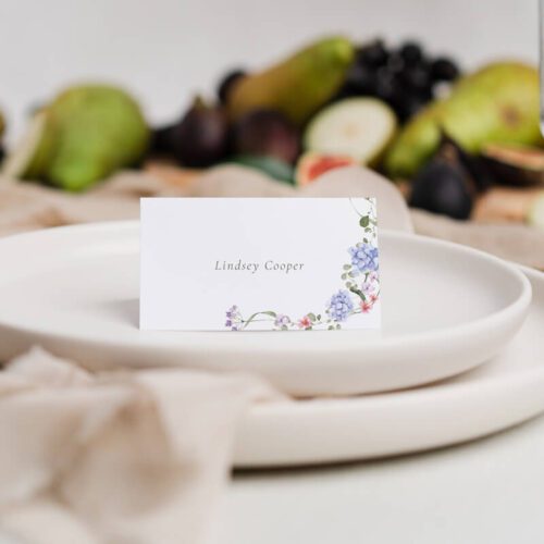 Hydrangea place name cards