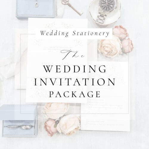 Wedding invitation package