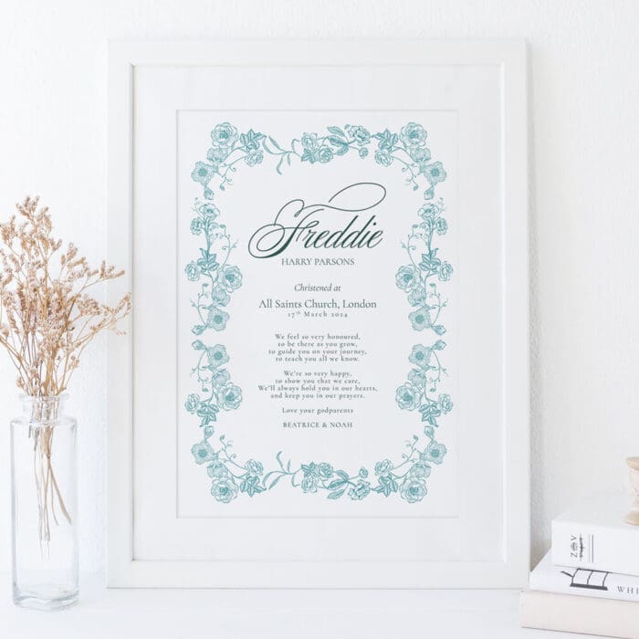 Christening Gift from Godmother to Godson