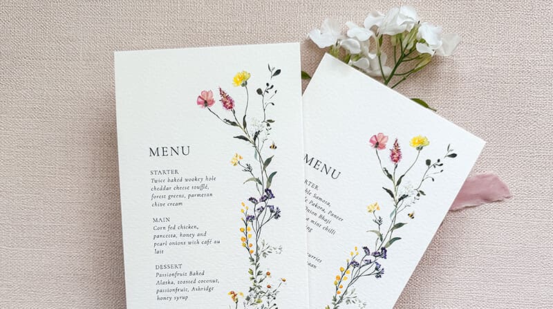 wedding menu