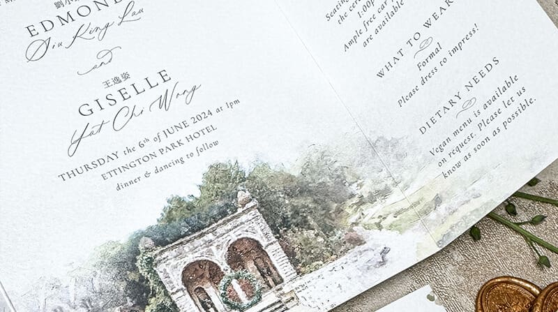 floral wedding invitations