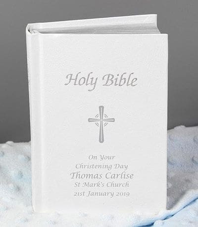 boys christening bible