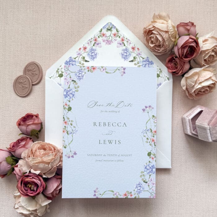 Hydrangea Save the Dates