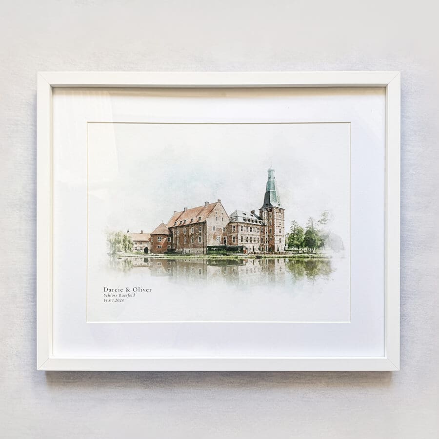 Personalised Wedding Venue Portrait - Image 4