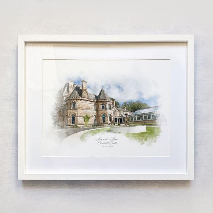 Personalised Wedding Venue Portrait - Image 6