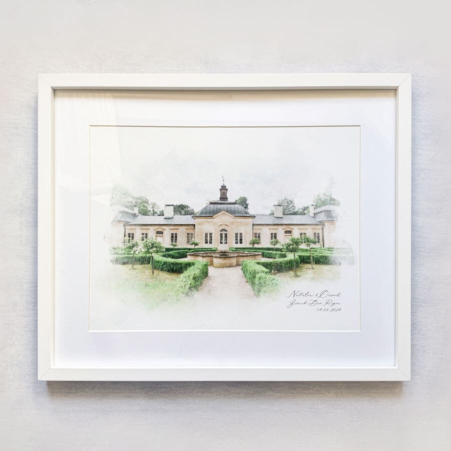 wedding venue illustration