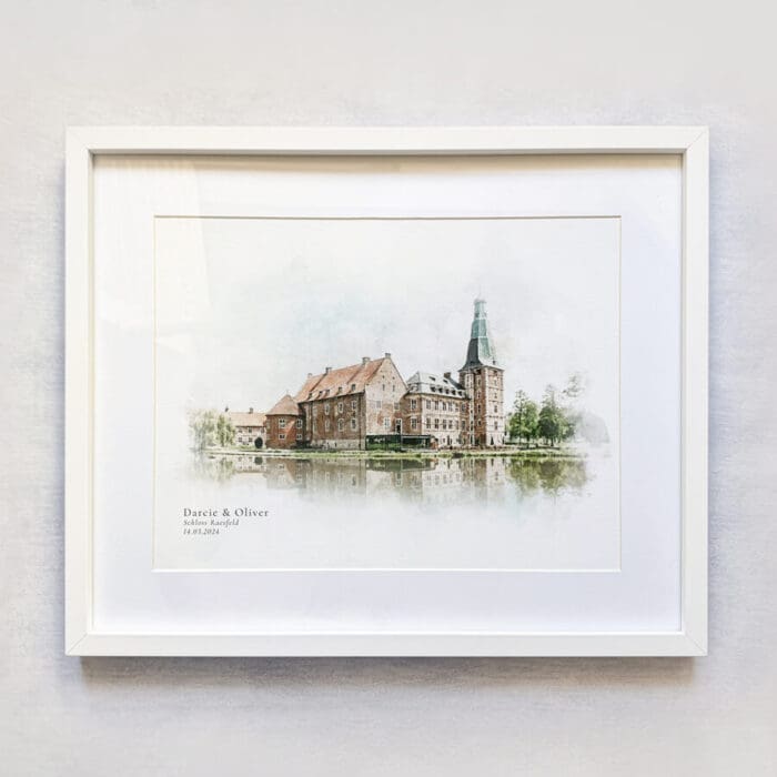 Personalised Wedding Venue Portrait - Image 4