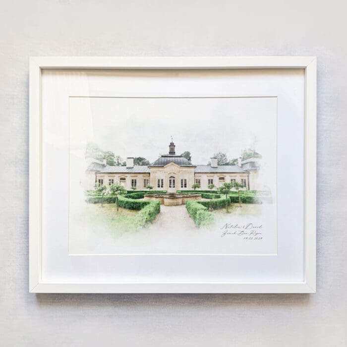 wedding venue illustration