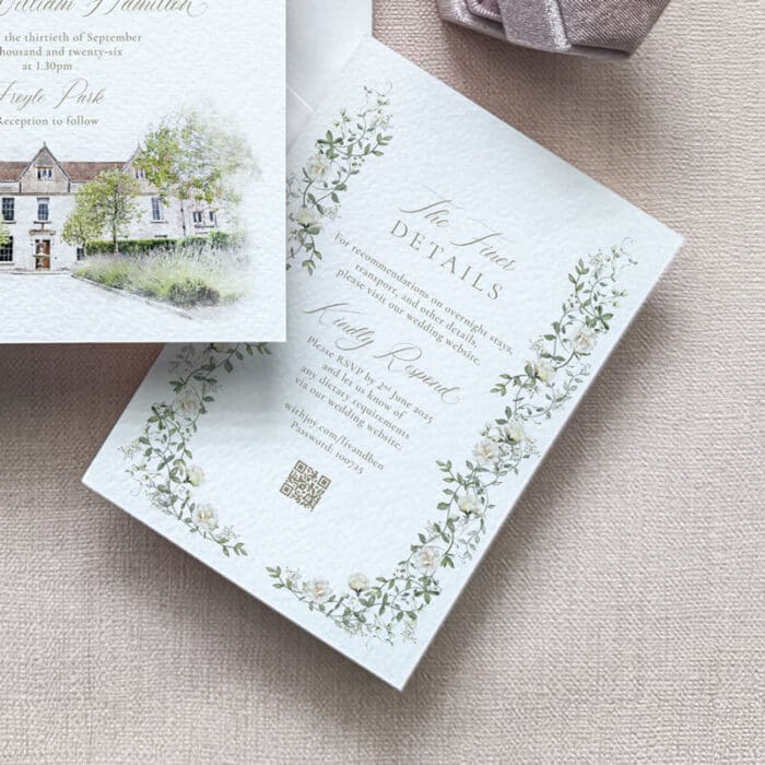 elegant wedding invites