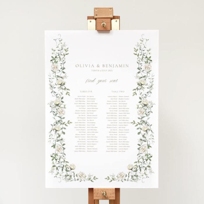Elegant Wedding Seating Chart​