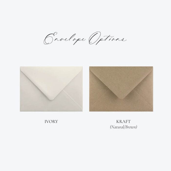 Envelope options