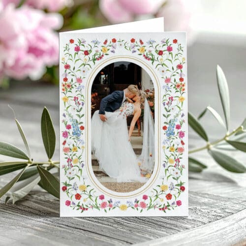 floral thank you card