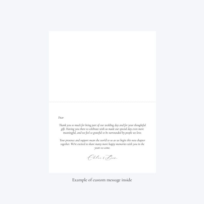 Floral Wedding Thank You Cards - Image 3