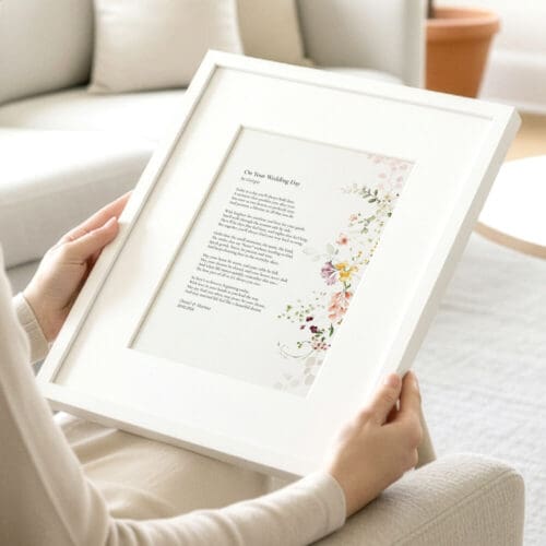 Floral Wedding Ceremony Reading Print