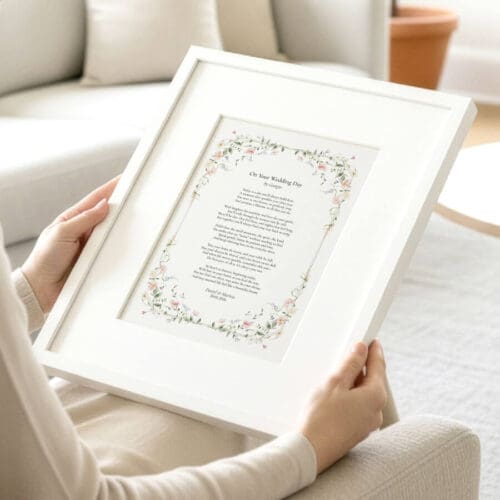 Wedding Lyrics Print - Gift Idea