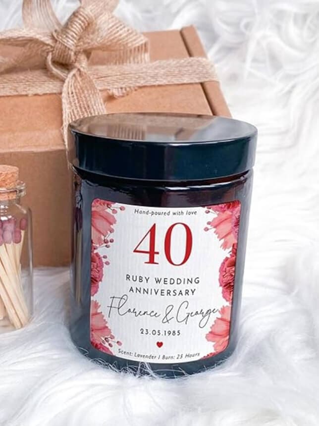 ruby wedding anniversary gift idea