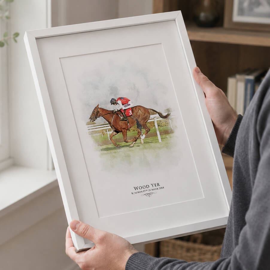 Personalised Horse Racing Portrait
