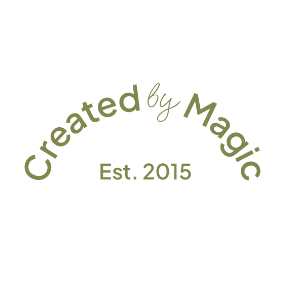 created by magic logo