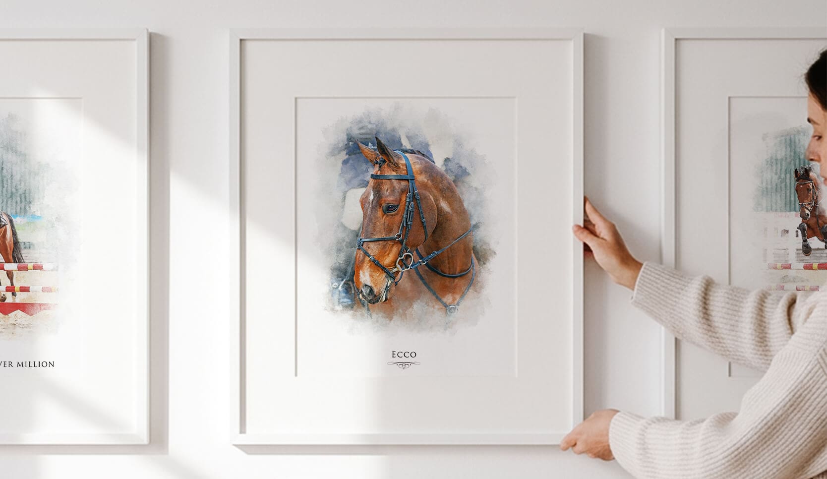 Personalised horse portrait Christmas gifts