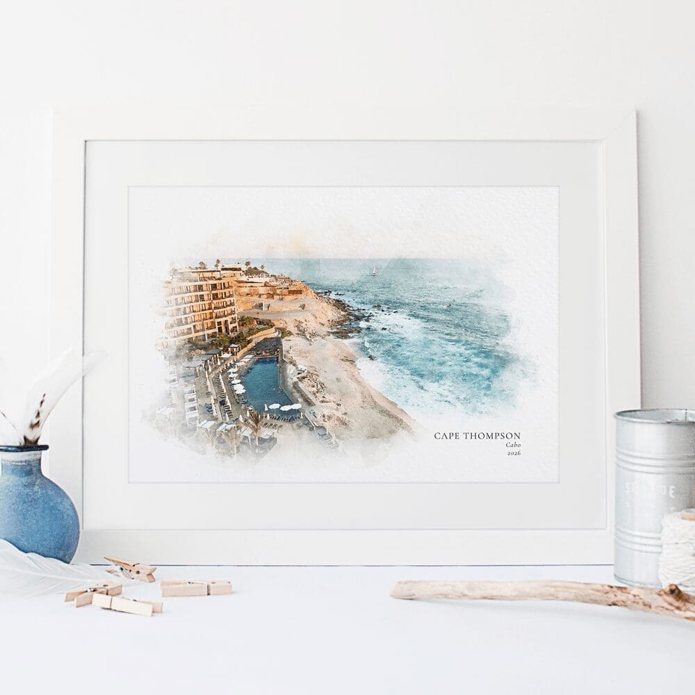Personalised favourite place portrait print
